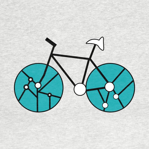 Bike in teal by CocoDes